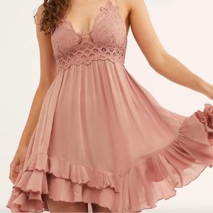 NWT FREE PEOPLE ADELLA ROSE DRESS MEDIUM